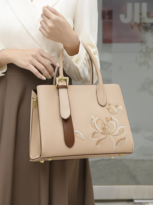 Women Bag High Grade Chinese Embroidery Women Handbag Simple Elegant Office Shoulder Bag Crossbody Wanita Store