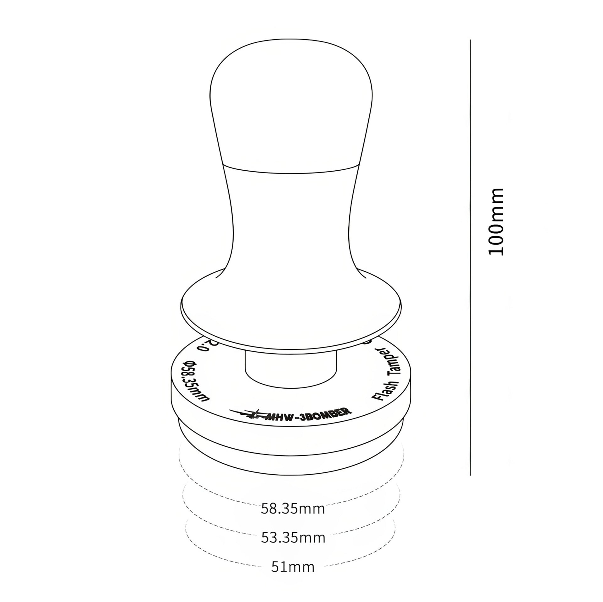 Flash Constant Pressure Tamper 2.0 - Audible Click