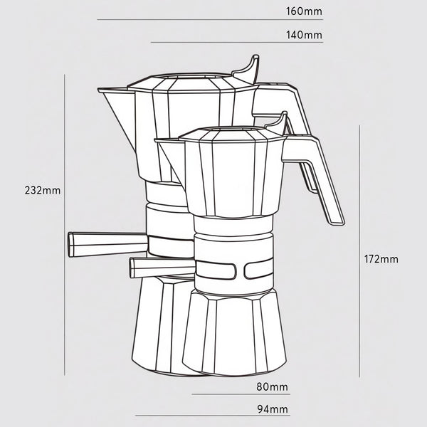High Pressure Espresso Maker Moka Pot