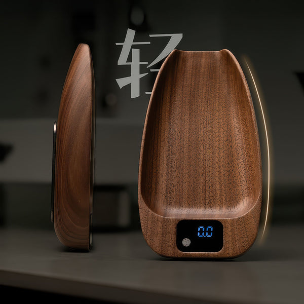 Walnut Wood Coffee Scale for Espresso