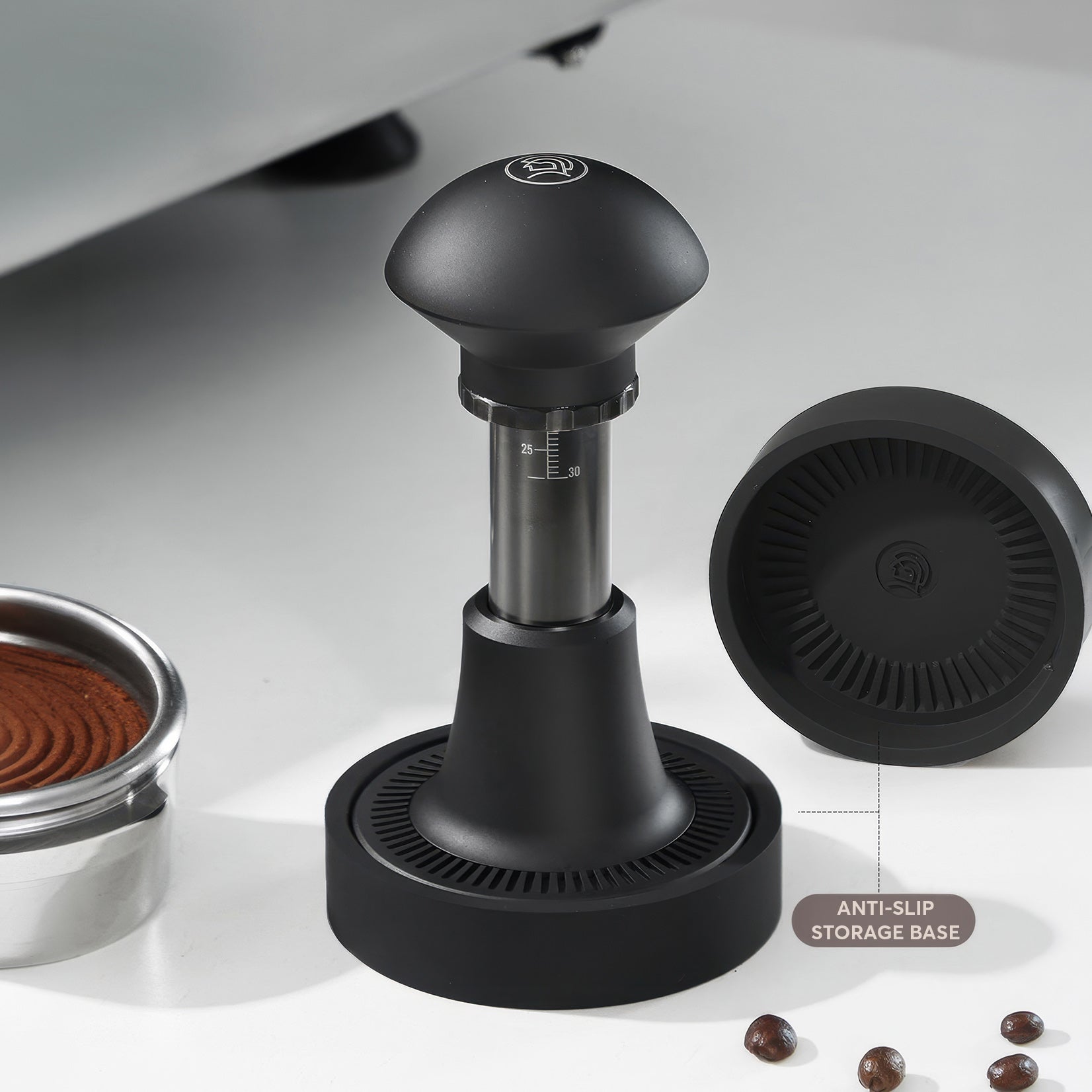 Titanium Spring-Loaded Espresso Tamper