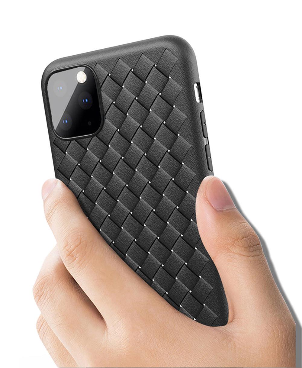 Leather Breathable Mesh Phone Case Suitable For iPhone 14 13 11 Pro Max 12 Mini Xs 6S 7 8 Plus X XR Silicone Soft Thin Protective Exquisite Textures Case For Iphone Comfortable Grip Elegant Case For Smartphone