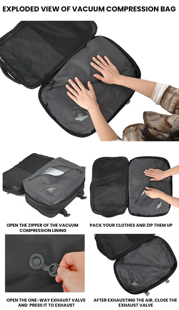 The Ytrion™ Advanced Vacuum Backpack by Camel Mountain –  45L, Fits Up To 16