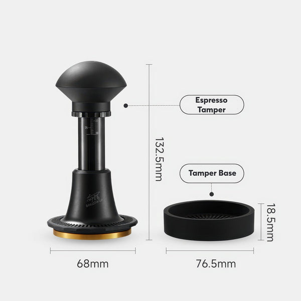Titanium Spring-Loaded Espresso Tamper