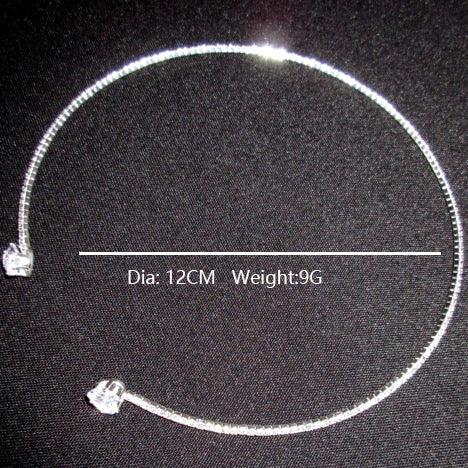 Heart-shaped Zircon Collar Light Luxury Rhinestone Necklace Women's Jewelry