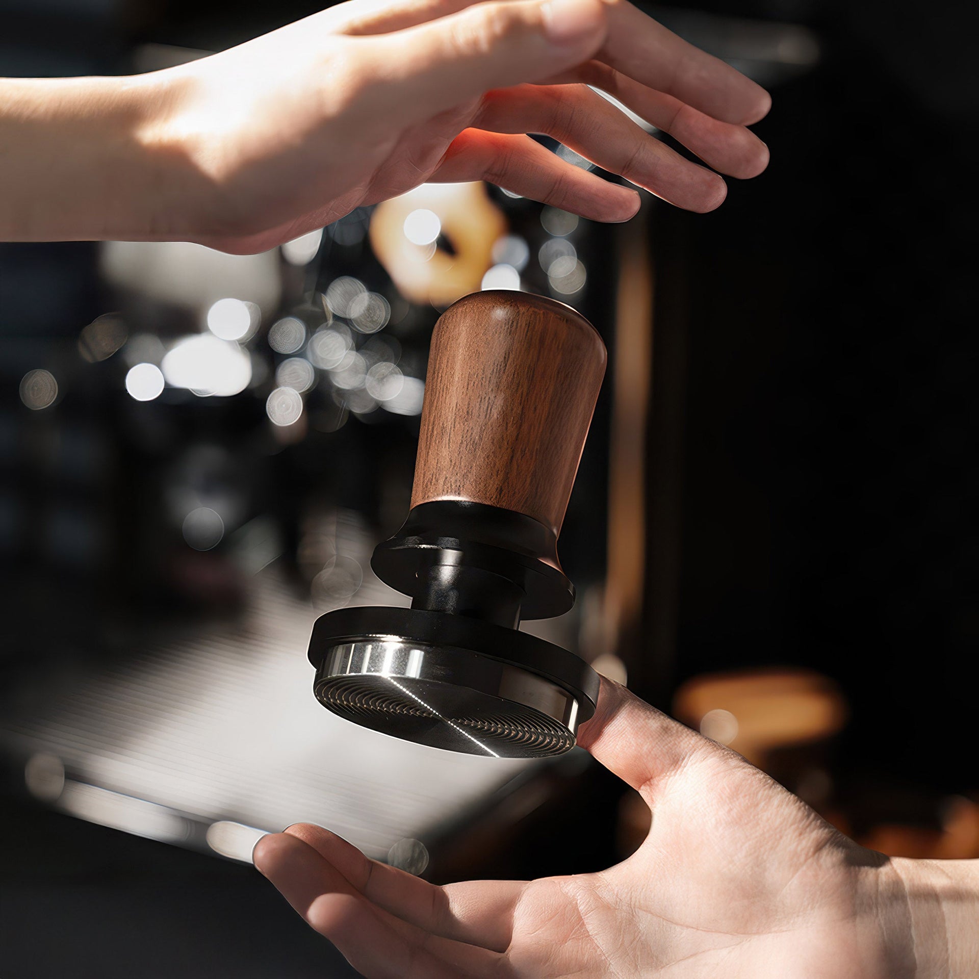 Walnut Coffee Tamper Balanced Design
