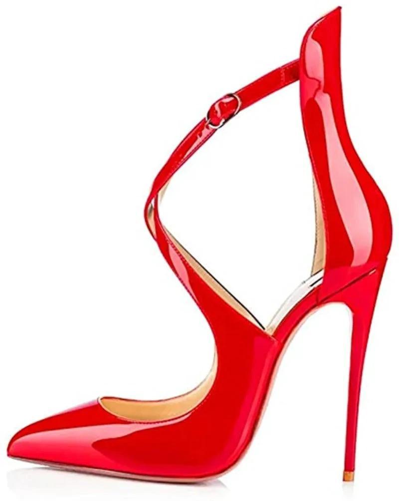 Women's Shoes Cross Strap Stiletto Heel