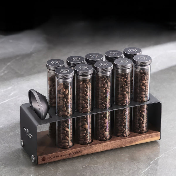 Pro Coffee Bean Storage Display & Degassing Stand