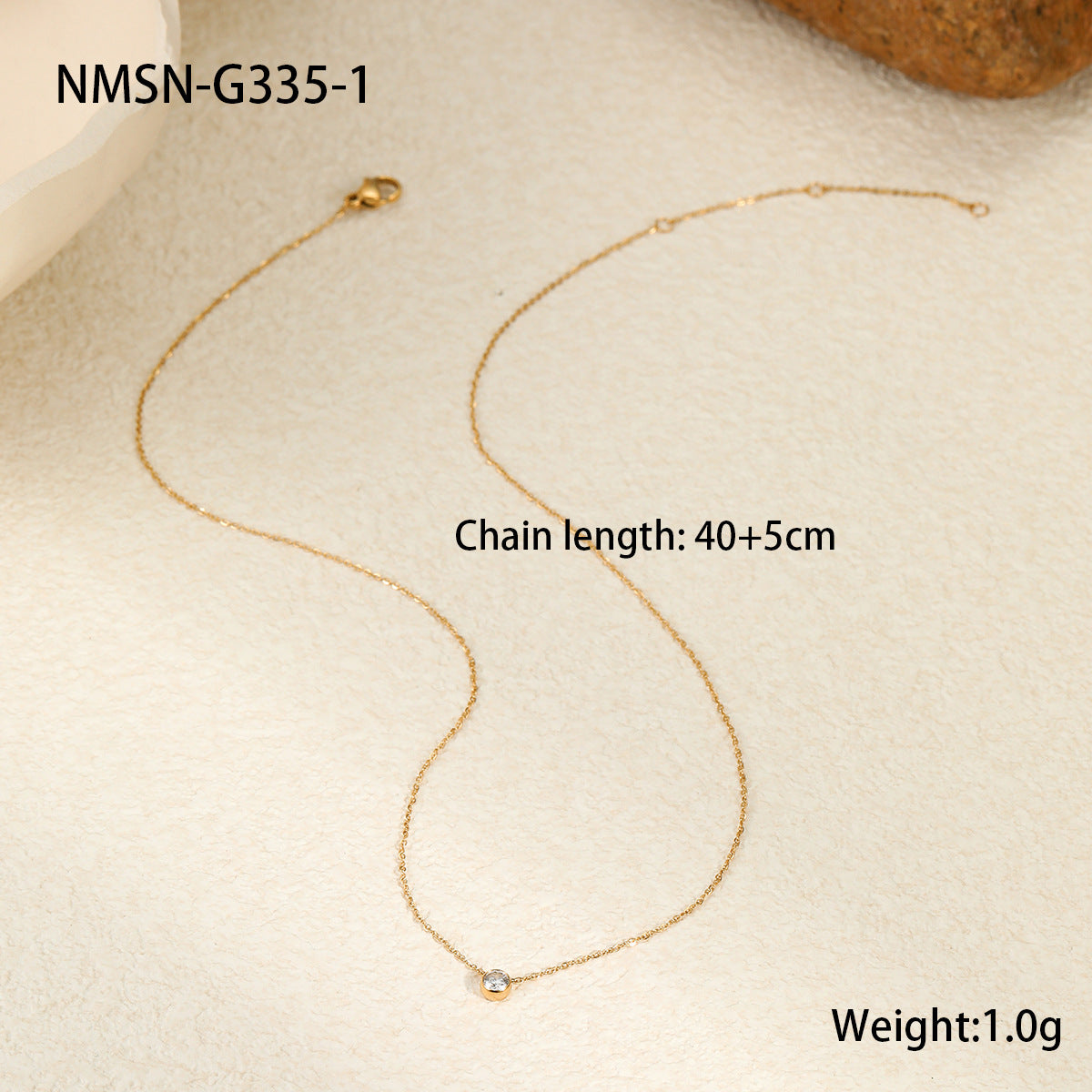 Minimalist Simple Summer Ultra Fine Clavicle Chain Titanium Steel Necklace Non-Fading High Grade Sense Niche Necklace