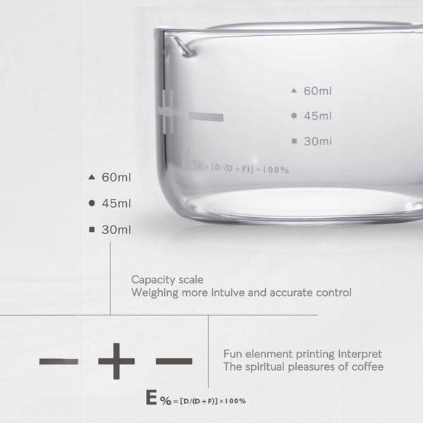 Espresso Shot Glass with Measuring Scale
