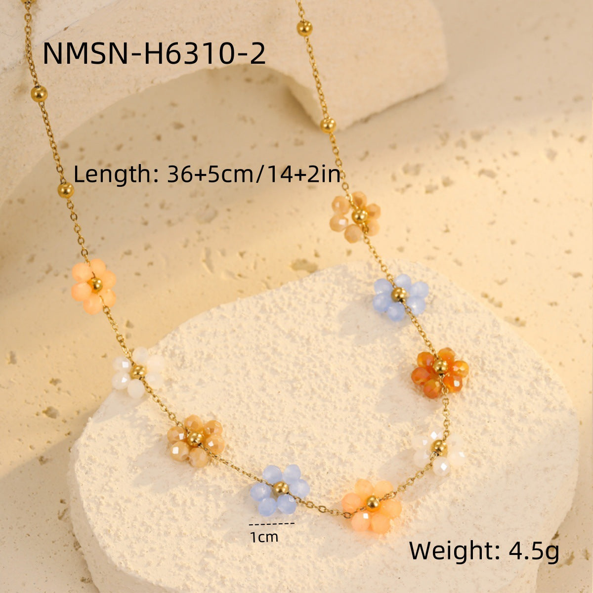 Light Luxury Necklace Fashionable Floral Clavicle Chain Small Fresh High Grade Embellished Necklace Necklace Women