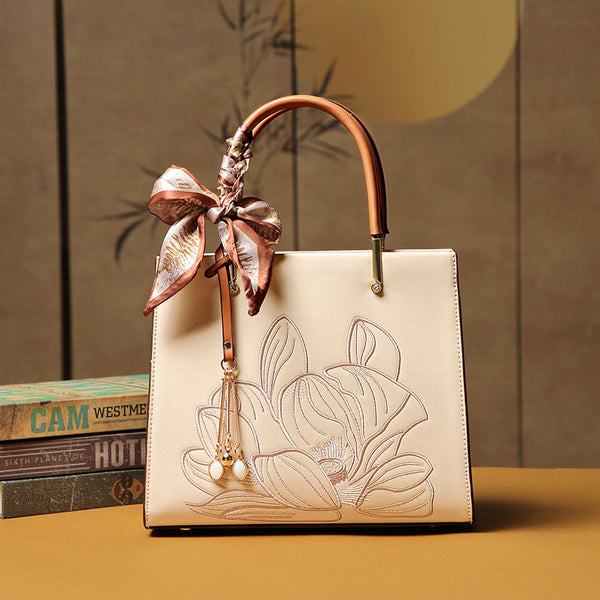 Handbag Spring Elegant Graceful Mother Bag Chinese Embroidery Women Shoulder Bag Large Capacity Office Tote Women Wanita Store