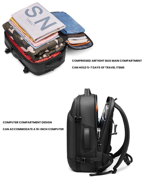 The Warrior™ Elite Backpack by Camel Mountain – 35L, Fits Up to 16