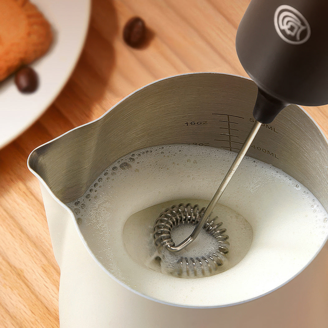 Rechargeable Milk Frother with Stepless Speed Control