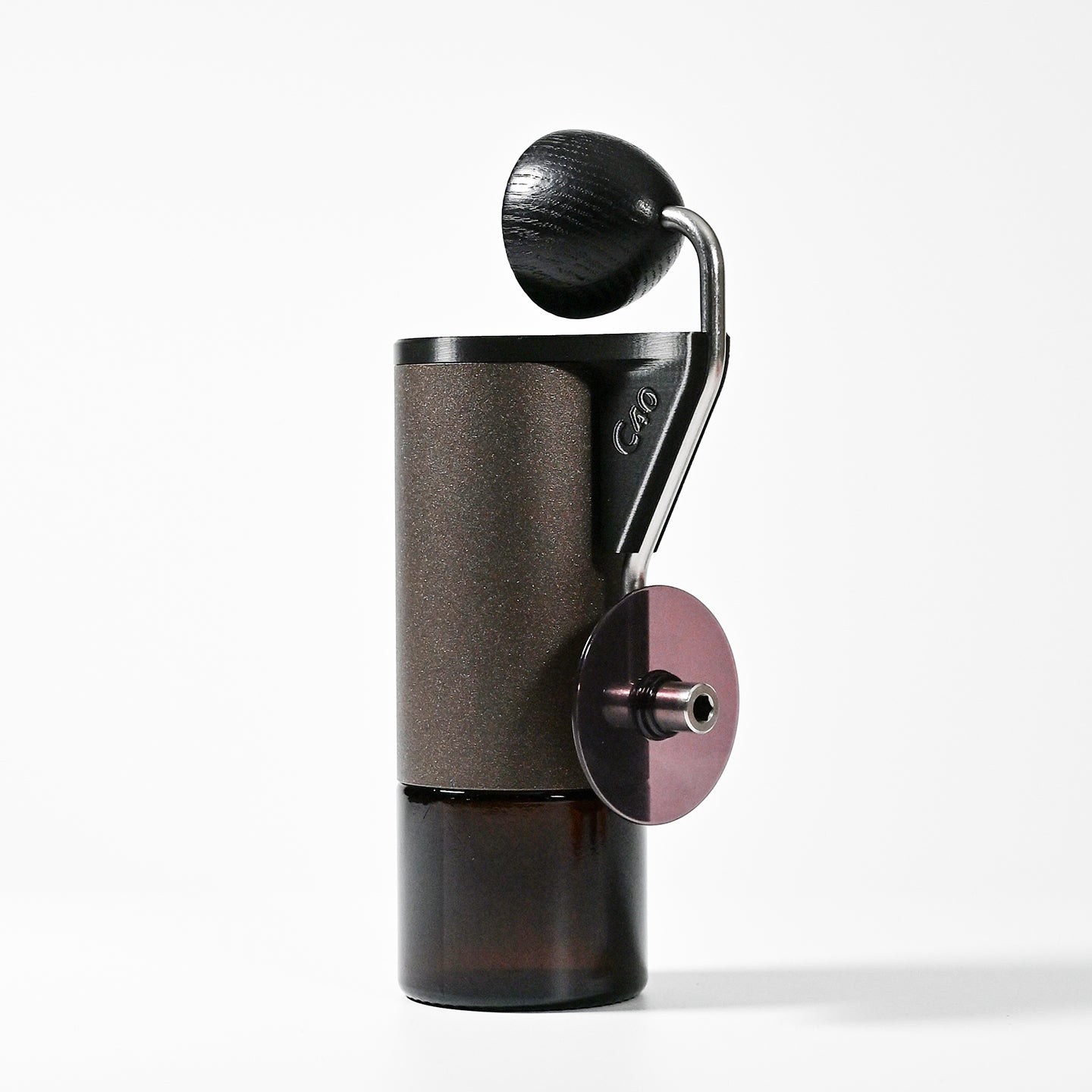 Cap and Handle Holder for Manual Coffee Grinders