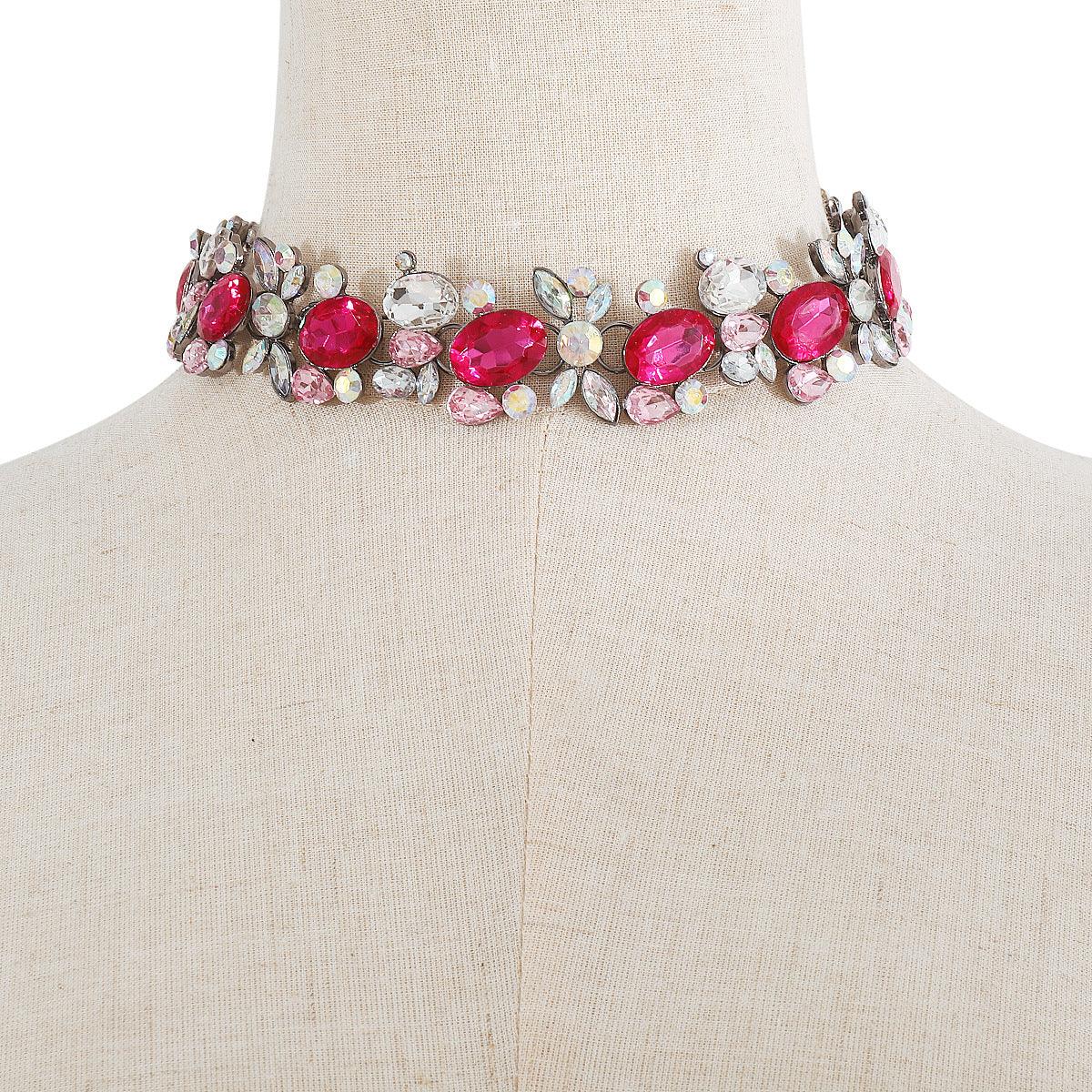 Temperamental Minority Imitation Diamond Popular Necklace Light Luxury Heavy Industry Alloy Clavicle Chain