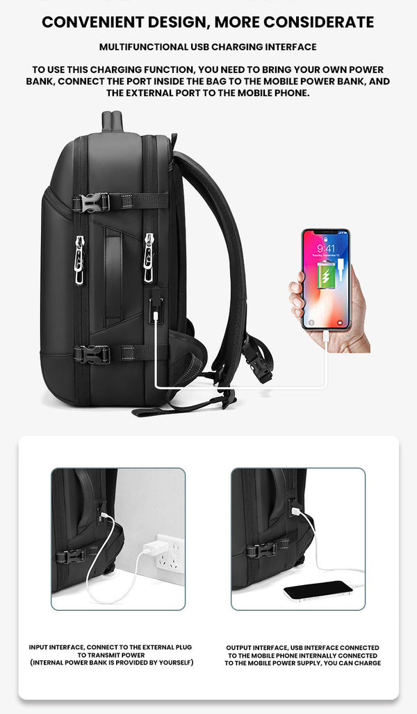 The Warrior™ Elite Backpack by Camel Mountain – 35L, Fits Up to 16