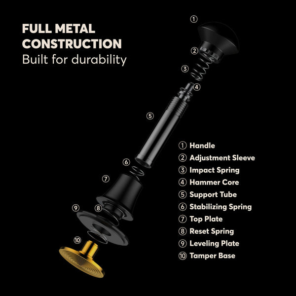 Titanium Spring-Loaded Espresso Tamper