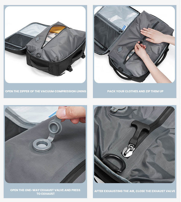 The Quanta™ ProX Vacuum Backpack by Camel Mountain – 35L, Fits Up to 16