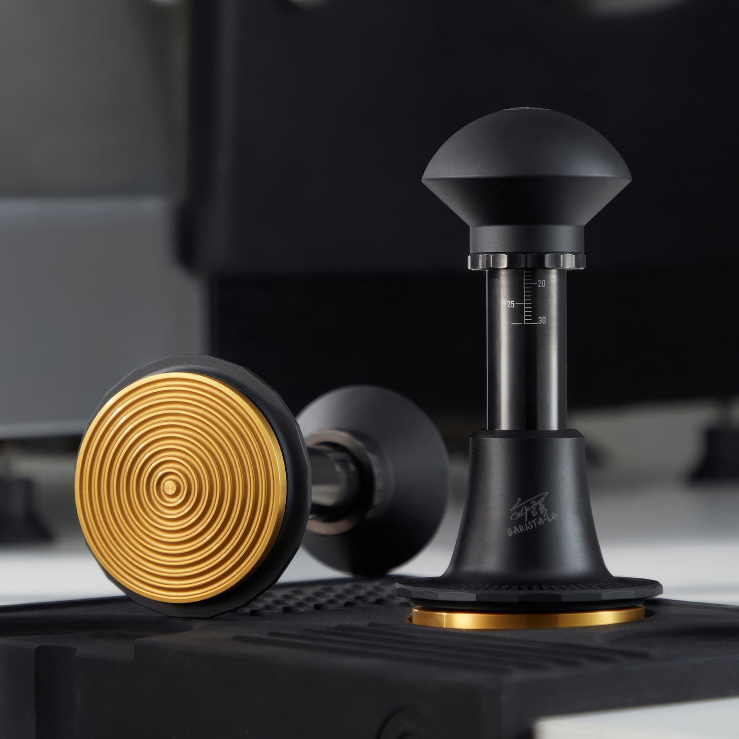Titanium Spring-Loaded Espresso Tamper