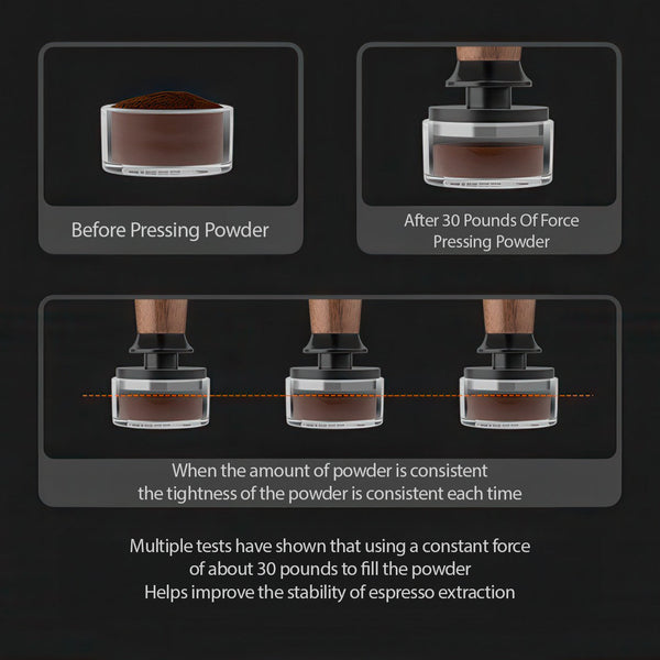Walnut Coffee Tamper Balanced Design