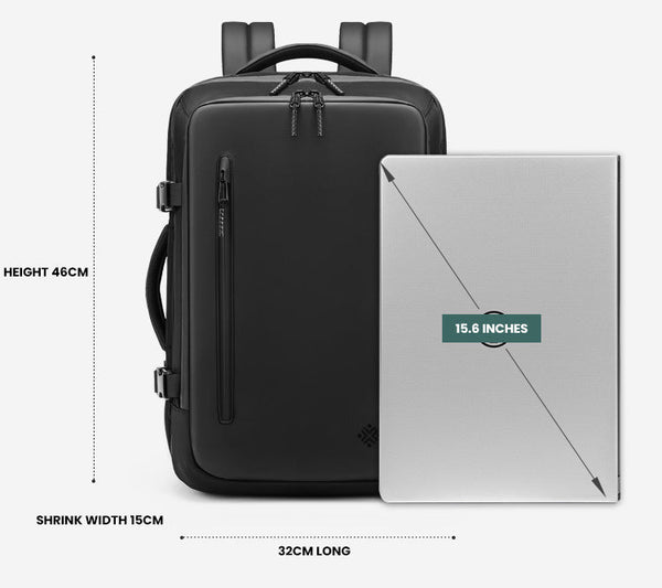 The Quanta™ ProX Vacuum Backpack by Camel Mountain – 35L, Fits Up to 16