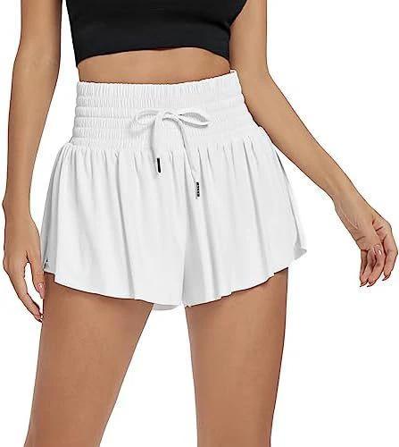 Women's Solid Color Elegant Sports High Waist Shorts