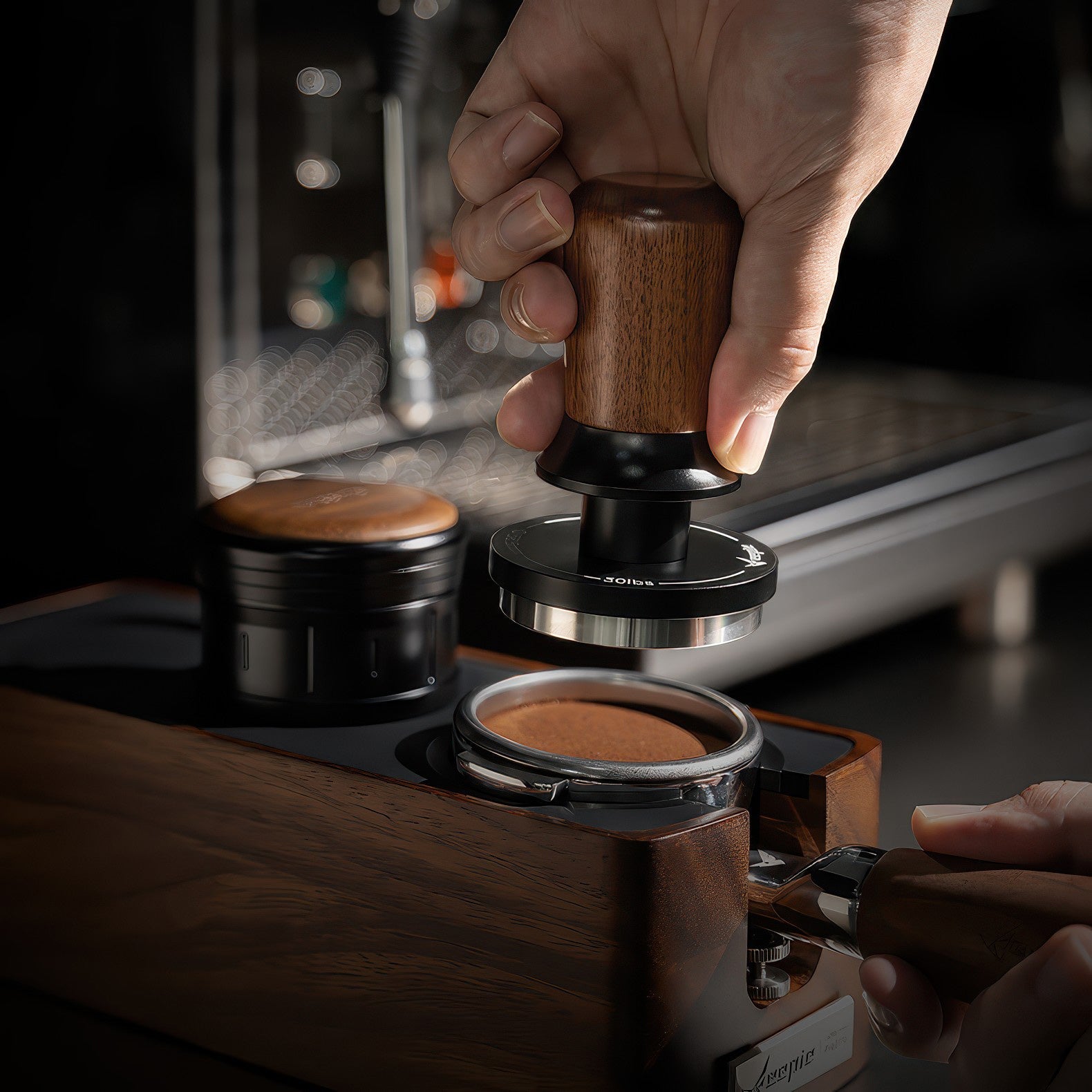 Walnut Coffee Tamper Balanced Design