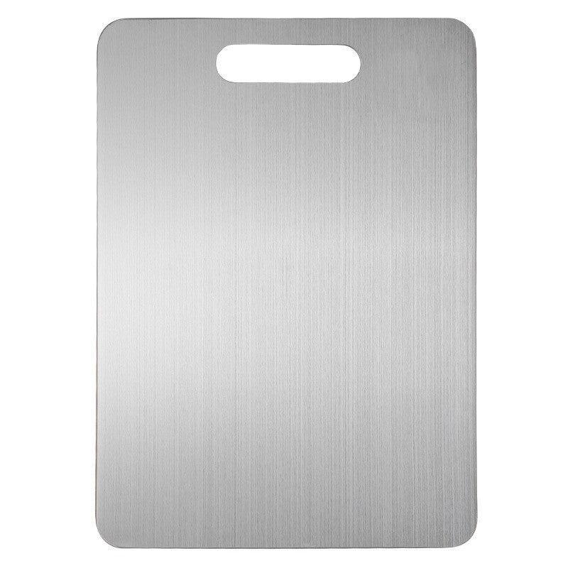 The thickened anti-mold stainless steel cutting board can be cut on both sides