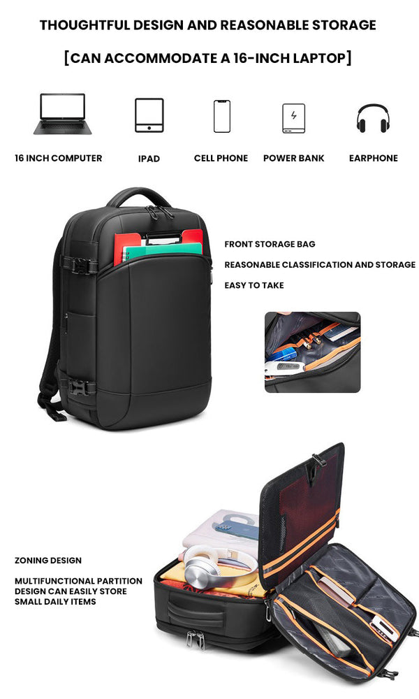 The Warrior™ Elite Backpack by Camel Mountain – 35L, Fits Up to 16