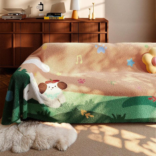 Best Sofa Cover for Dogs – Cozy Couch Blanket Cover with Fabric Couch Covers