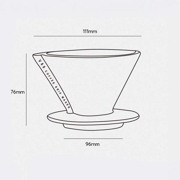 V60 Ceramic Pour Over Coffee Dripper with Sharing Pot
