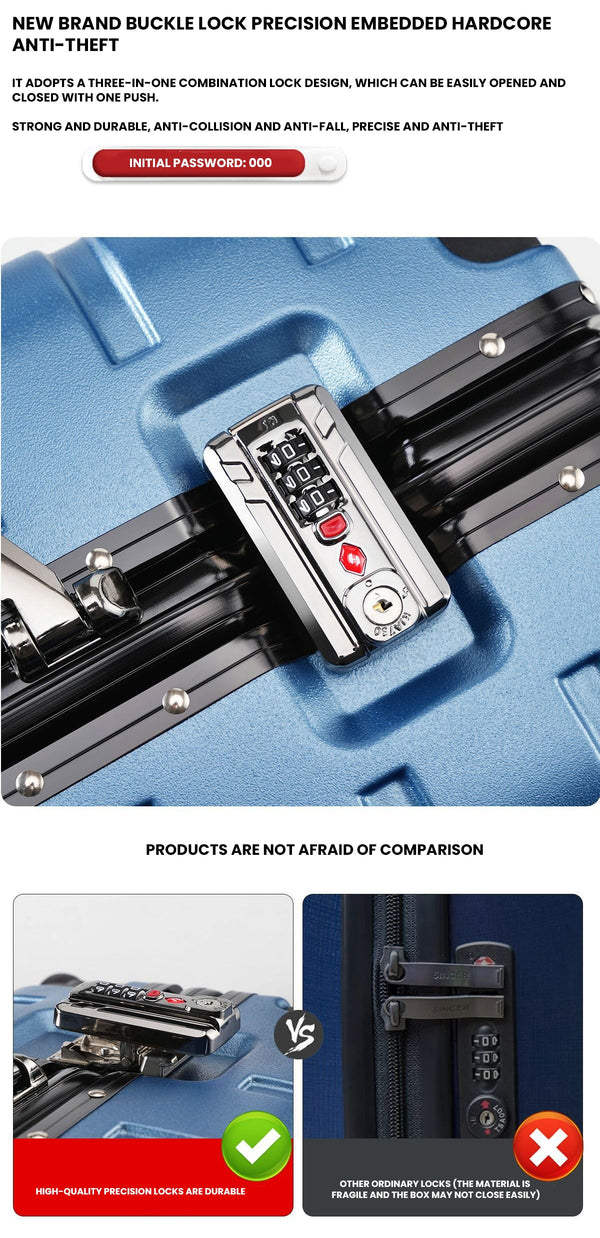 The Draynor™ Luxe Suitcase by Camel Mountain – Available in 20