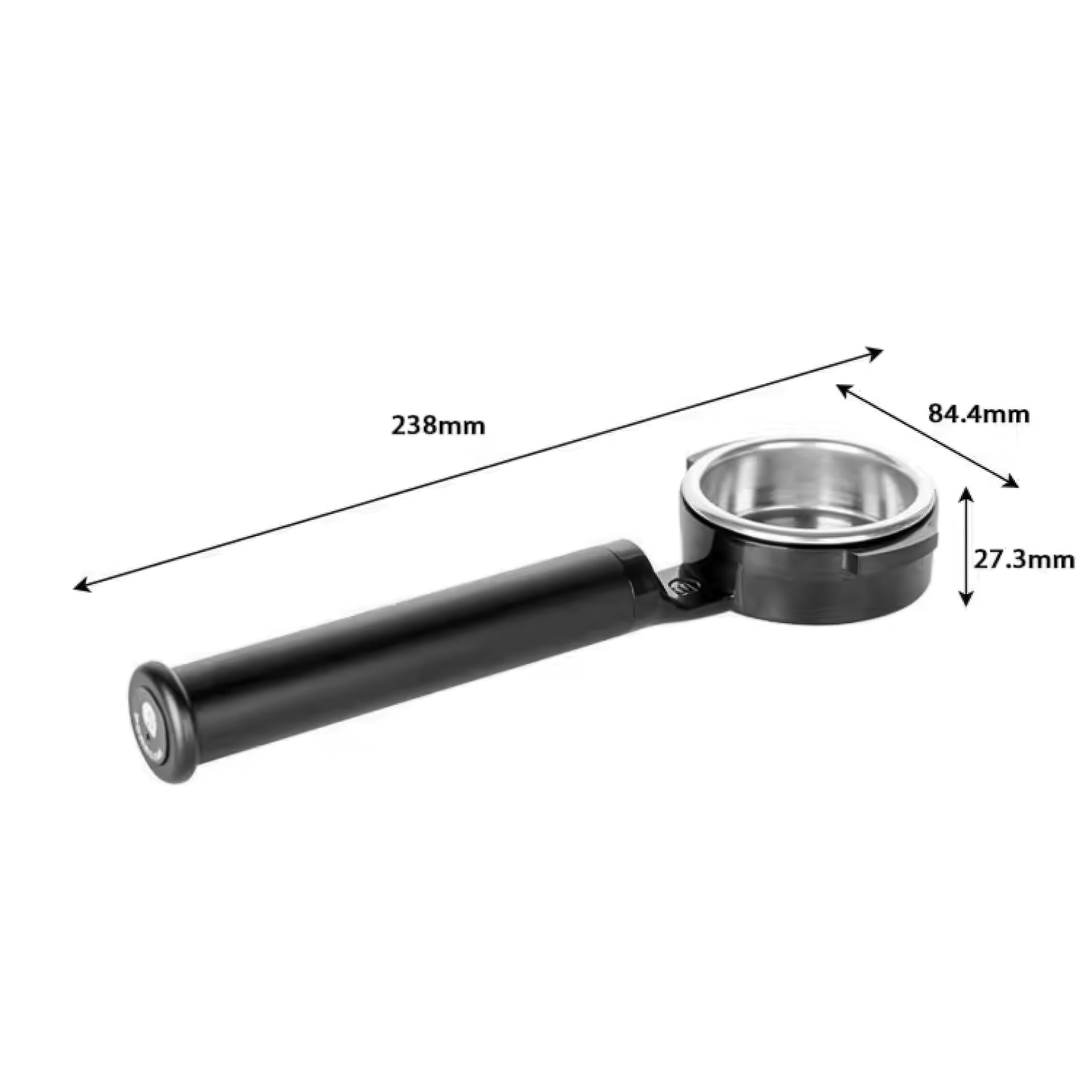 Flat Bottomless Portafilter - High-Efficiency Extraction