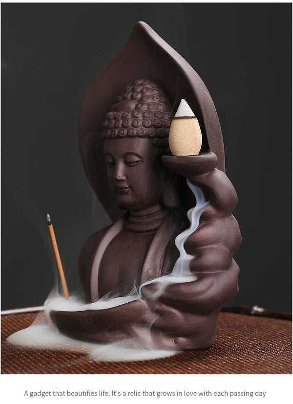 Serene Buddha Backflow Incense Burner