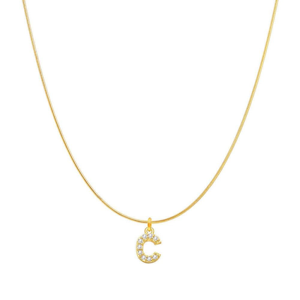 Fashion Personality Round Snake Clavicle Chain Female