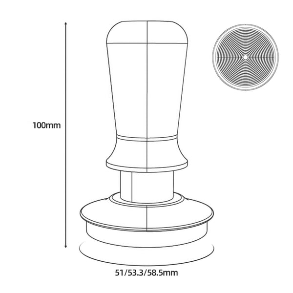 Espresso White Tamper & Distributor