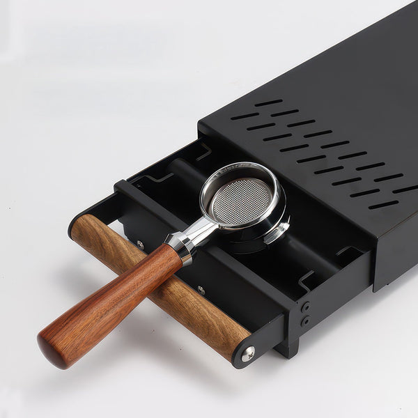 Drawer Coffee Knock Box with Wood Handle