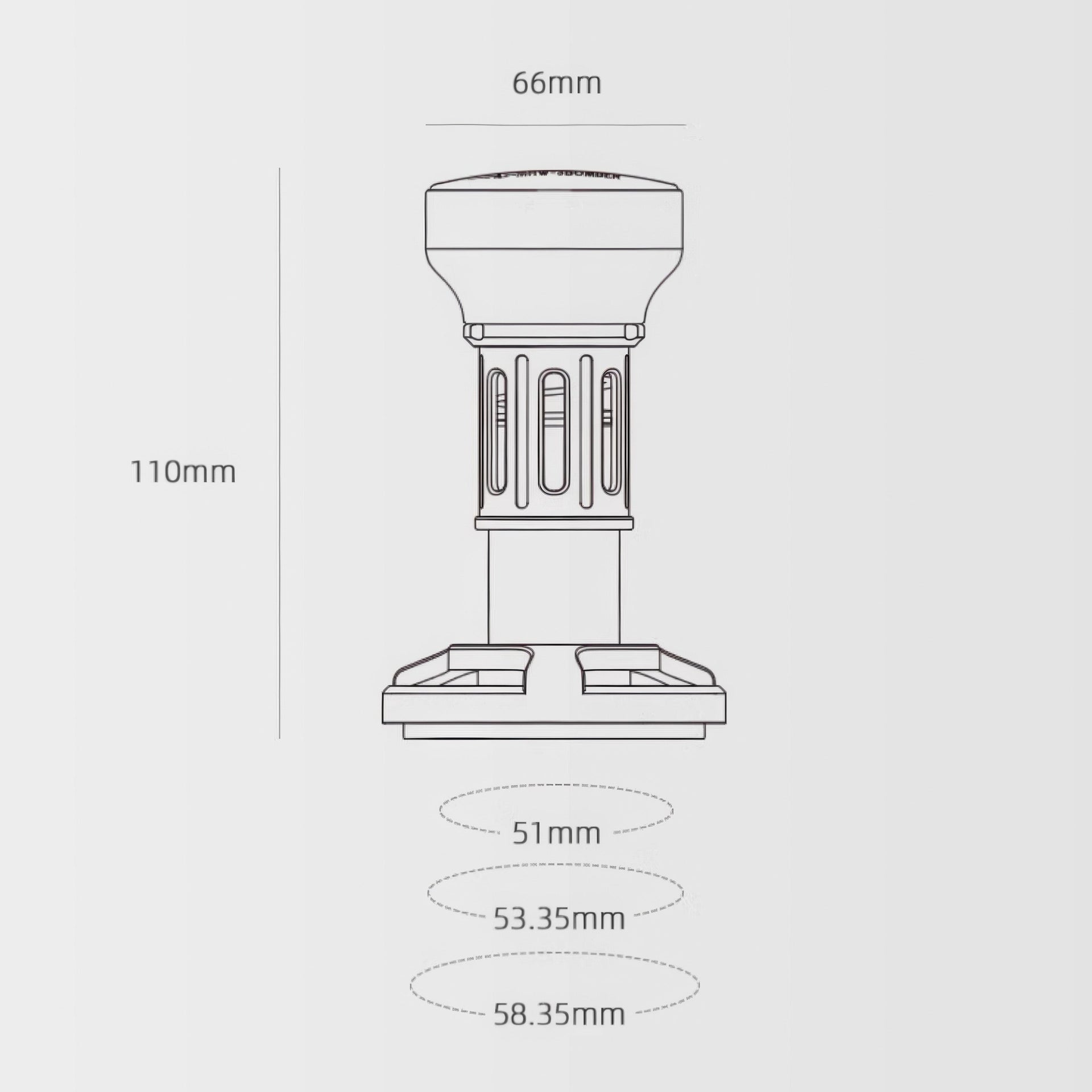YU-Series Force Impact Espresso Tamper
