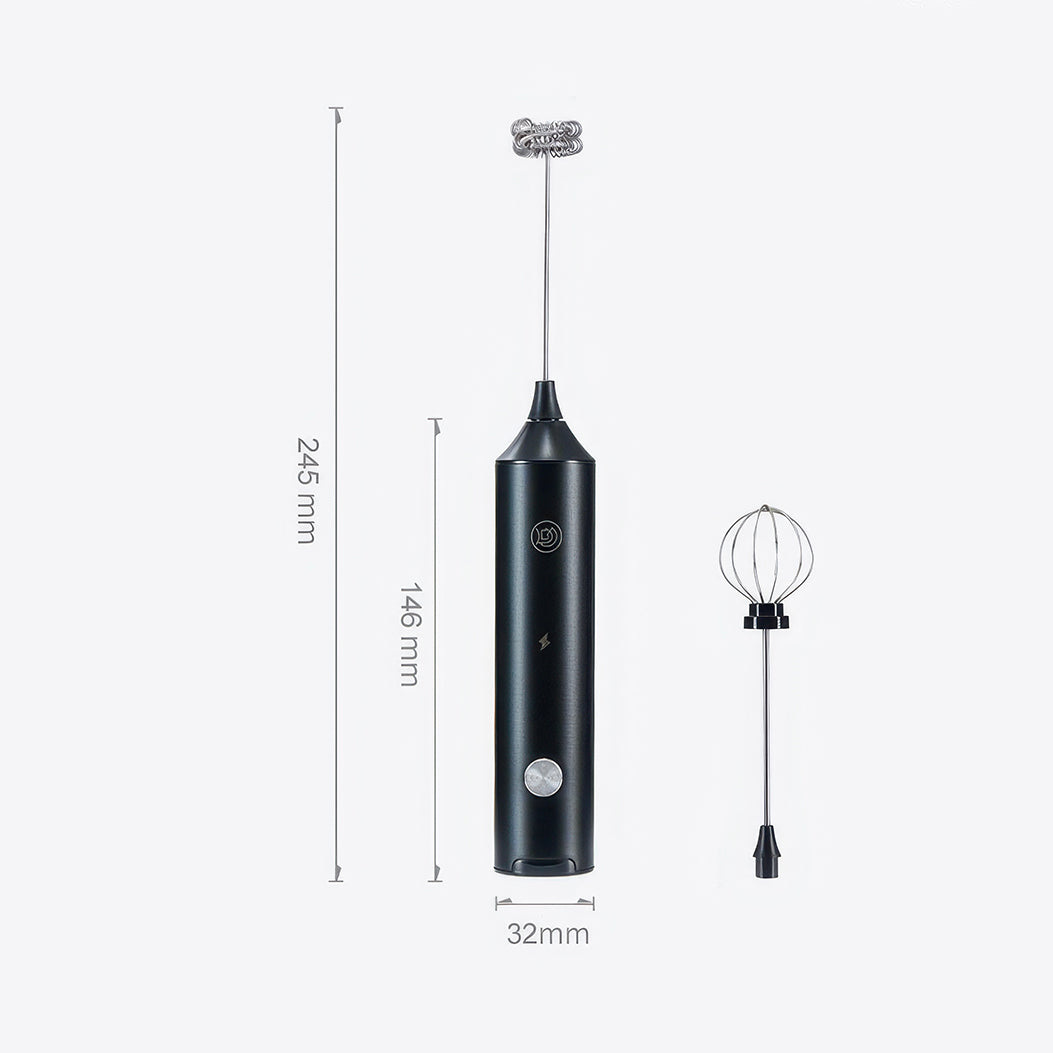 Rechargeable Milk Frother with Stepless Speed Control