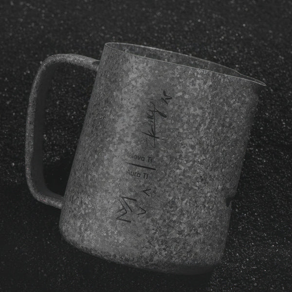 Aurora Crystal Titanium Latte Pitcher
