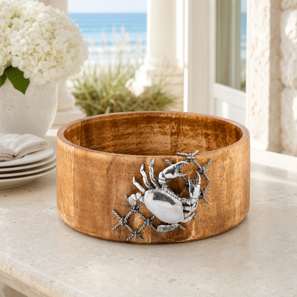 Crab in Net Salad Bowl