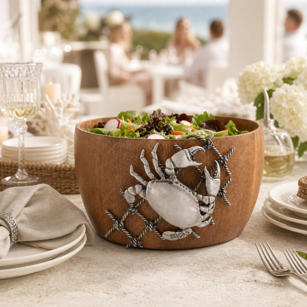 Crab in Net Salad Bowl