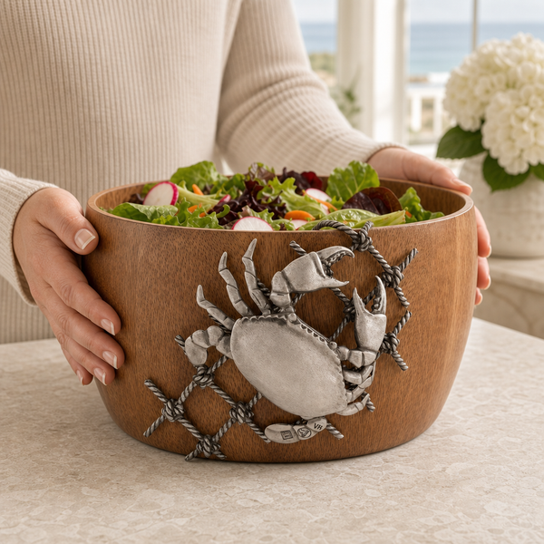 Crab in Net Salad Bowl