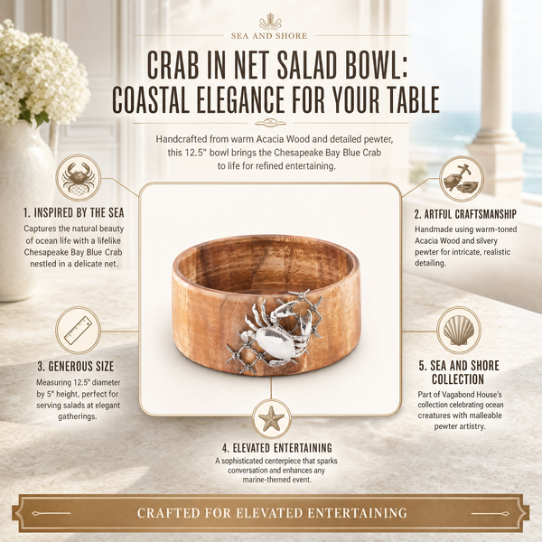 Crab in Net Salad Bowl