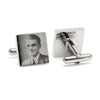 Custom Engraved Square Photo Cufflinks