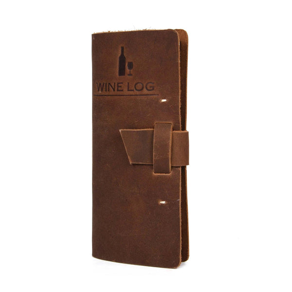 Tolredo Premium Wine Logbook - Top-Grain Cowhide Leather Wine Tasting Journal - Gifts for You 'n Me