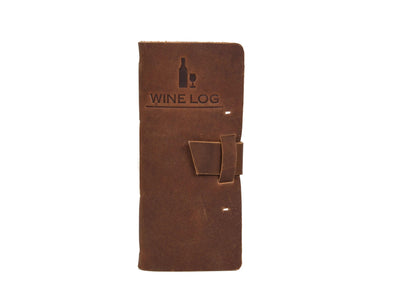 Tolredo Premium Wine Logbook - Top-Grain Cowhide Leather Wine Tasting Journal