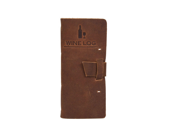 Tolredo Premium Wine Logbook - Top-Grain Cowhide Leather Wine Tasting Journal - Gifts for You 'n Me