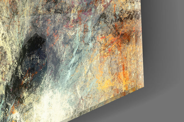 Abstract 3 Glass Wall Arts